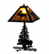 Meyda Green 228788 - 21" High Lone Moose Table Lamp