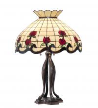 Meyda Green 228801 - 32" High Roseborder Table Lamp