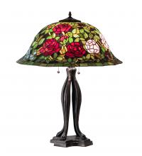 Meyda Green 229111 - 30" High Tiffany Rosebush Table Lamp