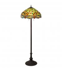 Meyda Green 229131 - 62" High Tiffany Hanginghead Dragonfly Floor Lamp