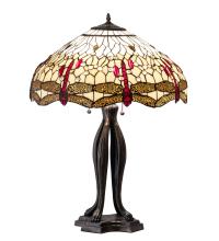 Meyda Green 229133 - 30" High Tiffany Hanginghead Dragonfly Table Lamp