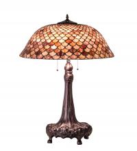 Meyda Green 230408 - 31" High Fishscale Table Lamp