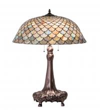 Meyda Green 230462 - 31" High Tiffany Fishscale Table Lamp