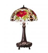 Meyda Green 230476 - 31" High Renaissance Rose Table Lamp