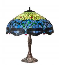 Meyda Green 232804 - 26" High Tiffany Hanginghead Dragonfly Table Lamp