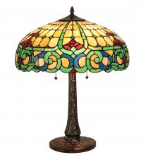 Meyda Green 242088 - 22" High Duffner & Kimberly Colonial Table Lamp