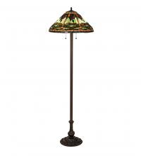Meyda Green 242786 - 60" High Tiffany Dragonfly Floor Lamp
