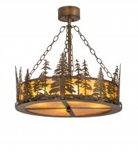 Meyda Green 244121 - 23" Wide Tall Pines Inverted Pendant