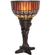 Meyda Green 244895 - 15" High Tiffany Candice Mini Lamp