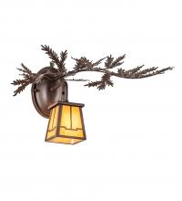 Meyda Green 245635 - 16" Wide Pine Branch Valley View Right Wall Sconce