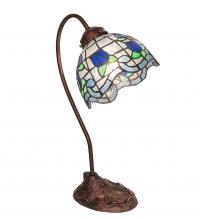 Meyda Green 247918 - 18" High Roseborder Desk Lamp