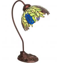 Meyda Green 247919 - 18" High Tiffany Honey Locust Desk Lamp