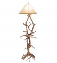 Meyda Green 249118 - 75" High Antlers Elk & Mule Deer Floor Lamp