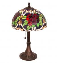 Meyda Green 251062 - 17" High Renaissance Rose Accent Lamp
