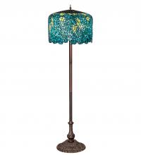 Meyda Green 252160 - 62" High Tiffany Wisteria Floor Lamp