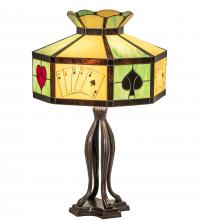 Meyda Green 252404 - 32.5" High Poker Face Table Lamp
