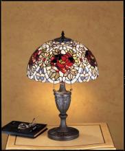 Meyda Green 26674 - 24" High Renaissance Rose Table Lamp