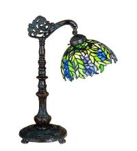 Meyda Green 27167 - 19"H Tiffany Honey Locust Desk Lamp