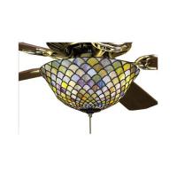 Meyda Green 27451 - 12"W Fishscale Fan Light Fixture