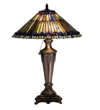 Meyda Green 27563 - 23"H Tiffany Jeweled Peacock Table Lamp.602