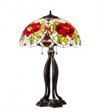 Meyda Green 28804 - 30" High Renaissance Rose Table Lamp