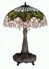 Meyda Green 30513 - 31" High Tiffany Cabbage Rose Table Lamp