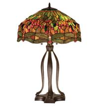 Meyda Green 31109 - 31" High Tiffany Hanginghead Dragonfly Table Lamp