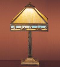 Meyda Green 31297 - 22" High Sailboat Mission Table Lamp