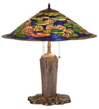 Meyda Green 32300 - 25"H Tiffany Pond Lily Table Lamp