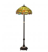 Meyda Green 37702 - 62" High Tiffany Hanginghead Dragonfly Floor Lamp