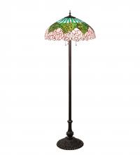 Meyda Green 37706 - 62" High Tiffany Cabbage Rose Floor Lamp