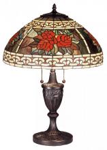 Meyda Green 37788 - 25" High Roses & Scrolls Table Lamp