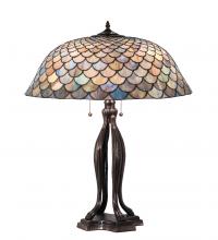Meyda Green 38594 - 30" High Tiffany Fishscale Table Lamp