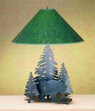 Meyda Green 49330 - 19"H Grizzly Bear Through the Trees Table Lamp