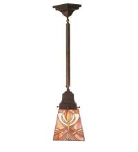 Meyda Green 49139 - 5"Sq Glasgow Bungalow Mini Pendant.609