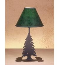 Meyda Green 49810 - 15"H Tall Pines Faux Leather Accent Lamp