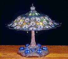 Meyda Green 49869 - 26.5" High Tiffany Peacock Feather Table Lamp