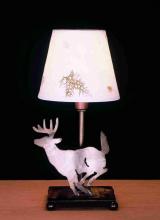 Meyda Green 50611 - 13" High Lone Deer Faux Leather Accent Lamp