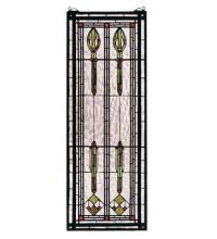 Meyda Green 68020 - 11"W X 30"H Spear of Hastings Stained Glass Window