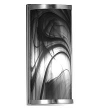 Meyda Green 68848 - 5.5"W Cylinder Noir Swirl Fused Glass Wall Sconce