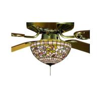 Meyda Green 72650 - 16" Wide Tiffany Turning Leaf Fan Light Fixture