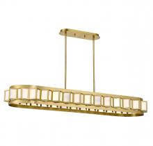  1-3165-8-322 - Gideon 8-Light Linear Chandelier in Warm Brass