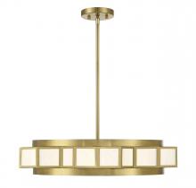  1-3167-4-322 - Gideon 4-Light Chandelier in Warm Brass