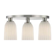 Savoy House 6-1247-3-SN - Baldwin 3-Light Flush Mount in Satin Nickel