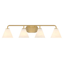 Savoy House 8-2988-4-322 - Blair 4-Light Bathroom Vanity Light in Warm Brass