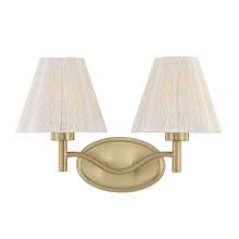 Savoy House 8-6081-2-127 - Rosa 2-Light Bathroom Vanity Light in Noble Brass by Breegan Jane