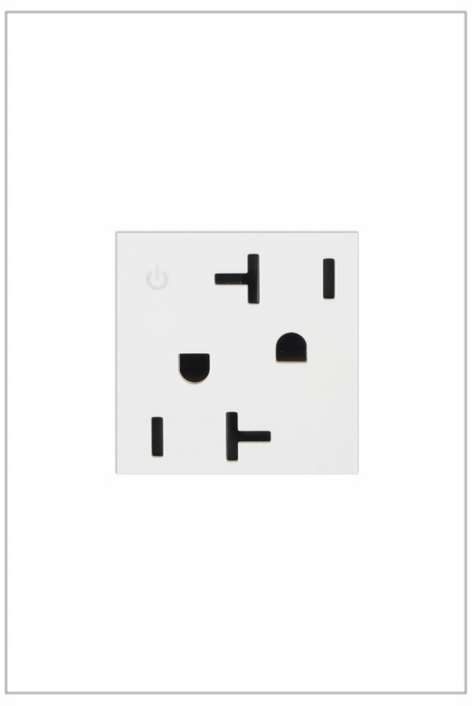 adorne? 20A Tamper-Resistant Dual-Controlled Outlet, White