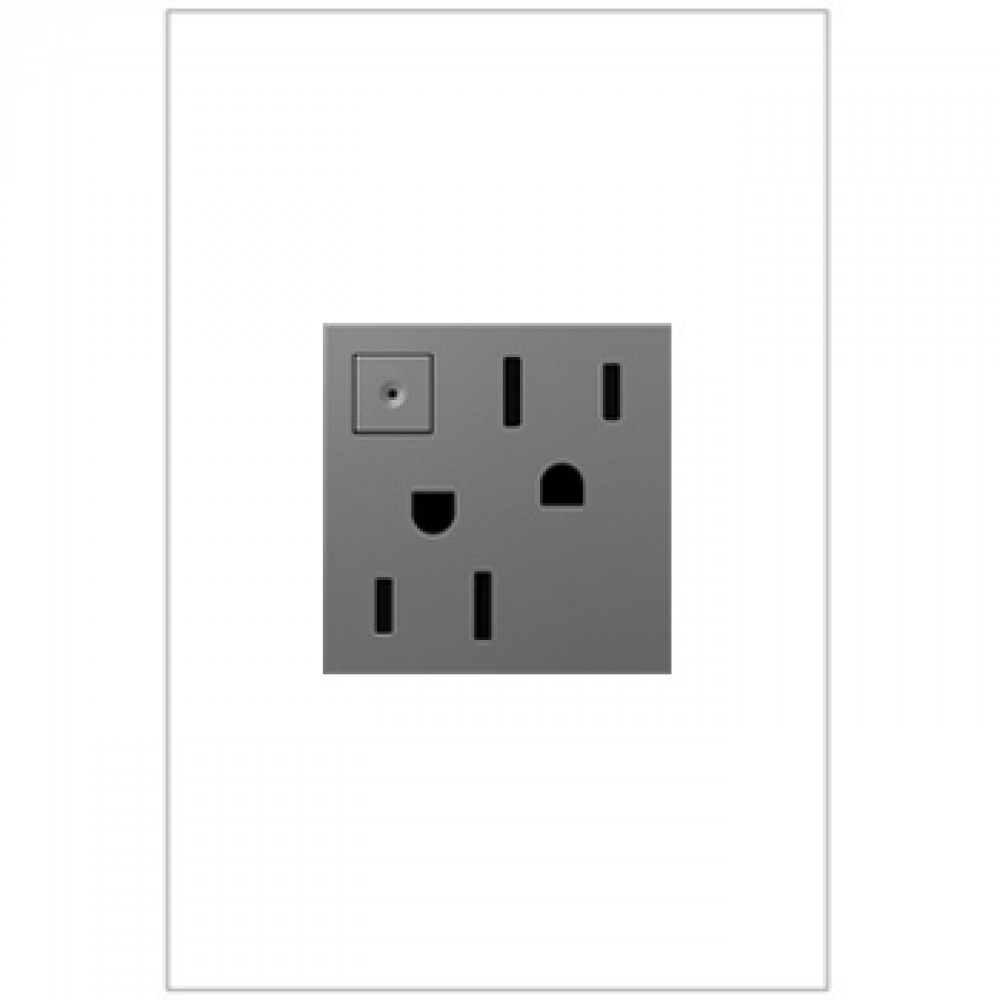 adorne? 15A Energy-Saving On/Off Outlet, Magnesium