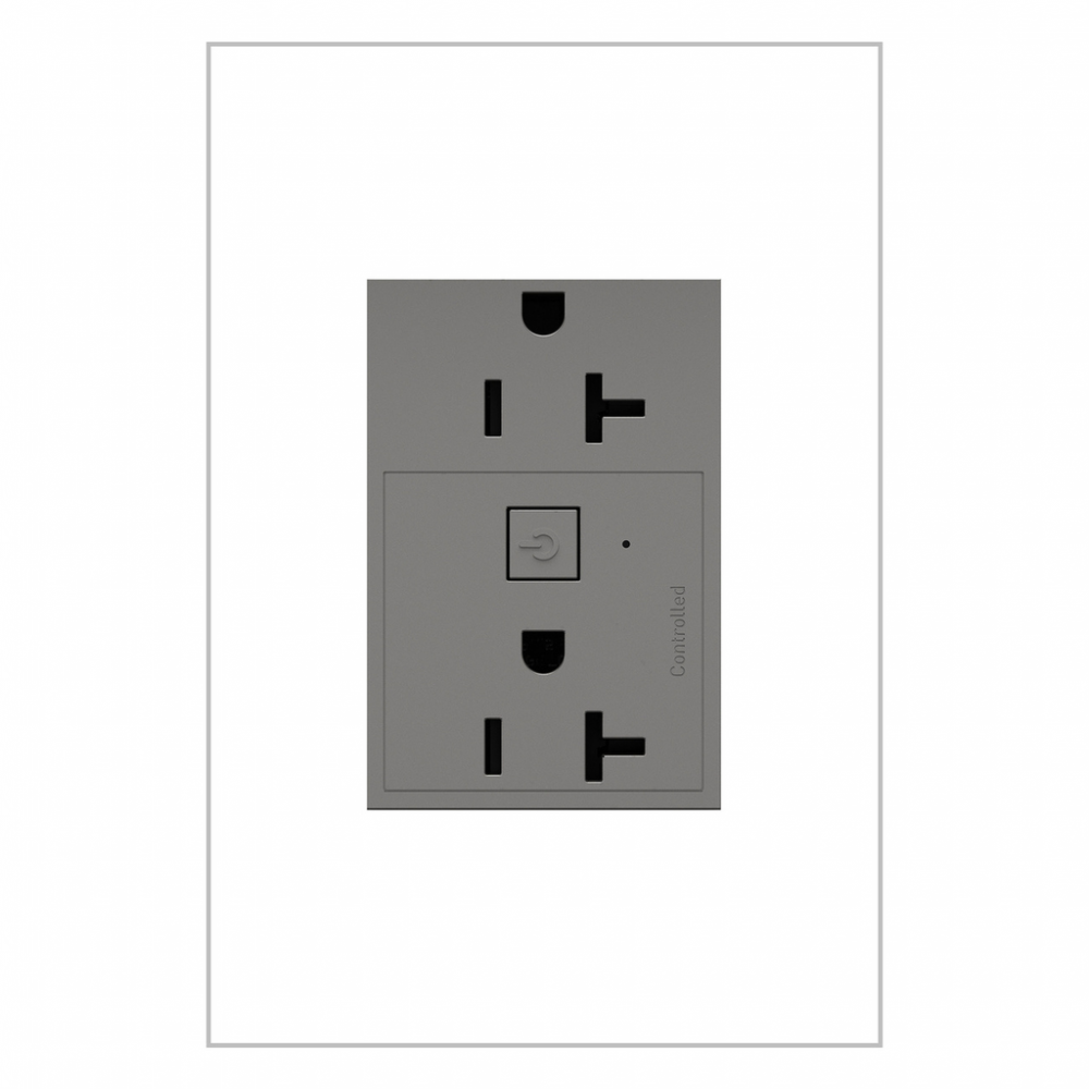 adorne? 20A Smart Outlet with Netatmo, Plus-Size, Magnesium