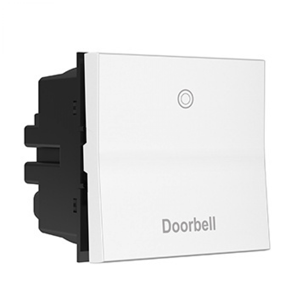 adorne? 15A Paddle? Switch, Engraved - Doorbell, White